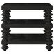 Atrium Black Rectangular End Table