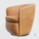 Sienna Vintage Caramel Leather Swivel Club Chair