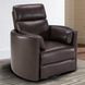 Radius Florence Brown Cordless Swivel Glider Power Recliner