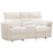Radius Mega Ivory Glider Power Reclining Console Loveseat