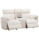 Radius Mega Ivory Glider Power Reclining Console Loveseat