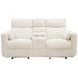 Radius Mega Ivory Glider Power Reclining Console Loveseat