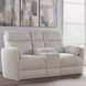 Radius Mega Ivory Glider Power Reclining Console Loveseat