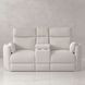 Radius Mega Ivory Glider Power Reclining Console Loveseat