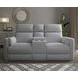 Radius Mineral Power Glider Reclining Console Loveseat