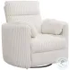 Arc Mega Ivory Swivel Power Glider Recliner