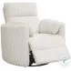 Arc Mega Ivory Swivel Power Glider Recliner