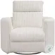 Arc Mega Ivory Swivel Power Glider Recliner