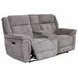 Richland Bristol Grey Power Reclining Console Loveseat With Power Headrest