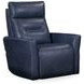 Remmington Vintage Navy Leather Swivel Glider Power Recliner