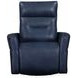 Remmington Vintage Navy Leather Swivel Glider Power Recliner