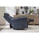 Remmington Vintage Navy Leather Swivel Glider Power Recliner