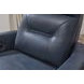 Remmington Vintage Navy Leather Swivel Glider Power Recliner