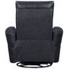 Remmington Vintage Slate Leather Swivel Glider Power Recliner