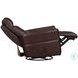 Rhettmere Auburn Leather Swivel Glider Power Recliner