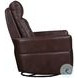 Rhettmere Auburn Leather Swivel Glider Power Recliner