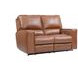 Rockford Verona Saddle Leather Power Reclining Loveseat with Power Headrest and Footrest