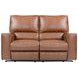 Rockford Verona Saddle Leather Power Reclining Loveseat with Power Headrest and Footrest