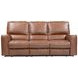 Rockford Verona Saddle Leather Power Reclining Sofa with Power Headrest and Footrest