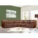 Rockford Verona Saddle Leather Sectional