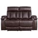 Royce Fantom Brown Power Reclining Loveseat with Power Headrest