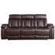 Royce Fantom Brown Power Reclining Sofa with Drop Down Console and Power Headrest