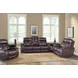 Royce Fantom Brown Power Reclining Sofa with Drop Down Console and Power Headrest