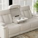 Royce Fantom Ivory Power Reclining Sofa with Drop Down Console and Power Headrest