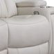Royce Fantom Ivory Power Reclining Sofa with Drop Down Console and Power Headrest