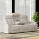 Royce Fantom Ivory Power Reclining Sofa with Drop Down Console and Power Headrest