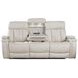 Royce Fantom Ivory Power Reclining Sofa with Drop Down Console and Power Headrest
