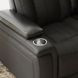 Royce Midnight Power Reclining Sofa with Drop Down Console Table