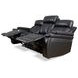 Royce Midnight Power Reclining Sofa with Drop Down Console Table