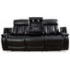 Royce Midnight Power Reclining Sofa with Drop Down Console Table