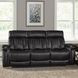 Royce Midnight Power Reclining Sofa with Drop Down Console Table
