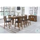 Mariposa Rustic Whiskey Slat Back Upholstered Counter Height Chair Set of 2