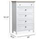 Windmill Harbour White Whisp and Sand 5 Drawer Chest