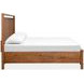 Everpine Honey Wheat California King Panel Bed