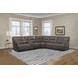 Spartacus Haze 6 Piece Performance Fabric Power Reclining Sectional