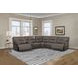 Spartacus Haze 6 Piece Performance Fabric Power Reclining Sectional