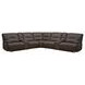 Spartacus Chocolate Performance Fabric 7 Piece Modular Power Reclining Sectional