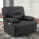 Spartacus Black Dual Performance Fabric Power Recliner with Power Headrest