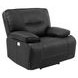 Spartacus Black Dual Performance Fabric Power Recliner with Power Headrest
