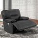 Spartacus Black Dual Performance Fabric Power Recliner with Power Headrest