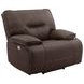 Spartacus Chocolate Performance Fabric Power Recliner with Power Headrest