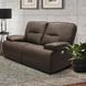 Spartacus Chocolate Dual Performance Fabric Power Reclining Loveseat with Power Headrest