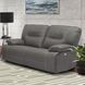 Spartacus Haze Dual Performance Fabric Power Reclining Loveseat with Power Headrest