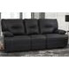 Spartacus Black Dual Performance Fabric Power Reclining Sofa with Power Headrest