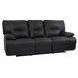 Spartacus Black Dual Performance Fabric Power Reclining Sofa with Power Headrest