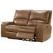 Swift Bourbon Dual Power Reclining Loveseat with Power Headrest